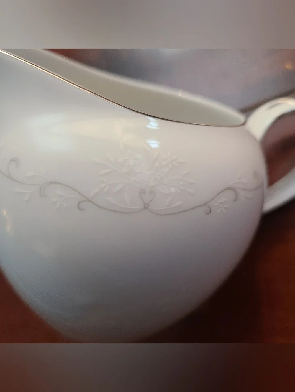 Royal M by Mita Elizabeth M117 Fine China Creamer Pitcher Japan Vintage Silver